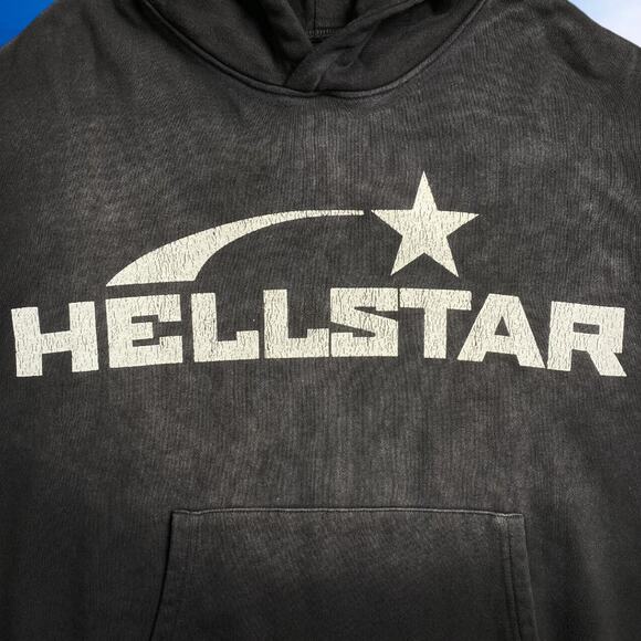 Men's Black Hellstar Hoodie - Picture 3 of 6